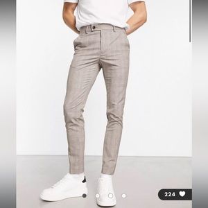 NWT Men’s ASOS Super Skinny Plaid Pants